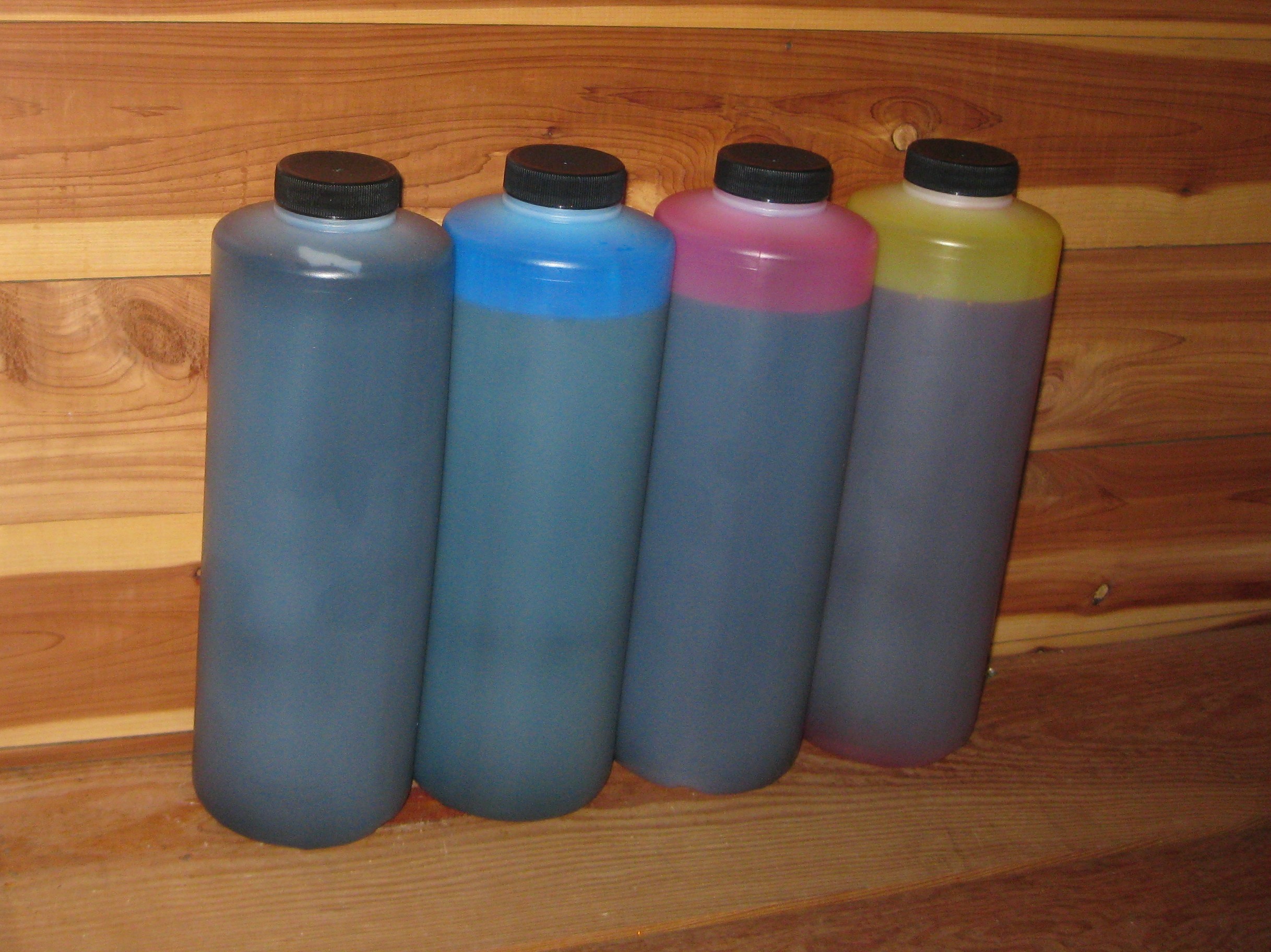 bottles of ink